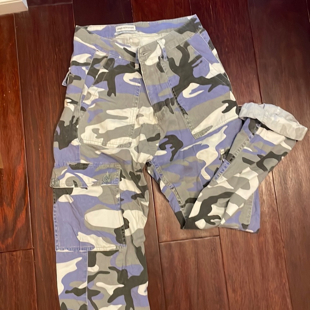 Urban Outfitters blue army cargo pants